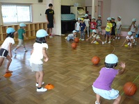 5歳児らいおん組バスケット教室1