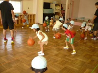 5歳児らいおん組バスケット教室2