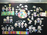 5歳児らいおん組の作品の写真