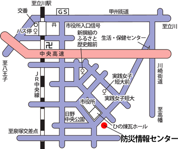 防災情報センター案内図