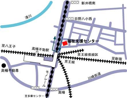 地図：福祉支援センター