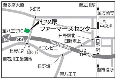 七ツ塚ファーマーズセンター案内図