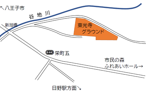 東光寺グラウンド案内図