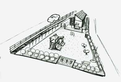 イラスト：水車堀公園全体図