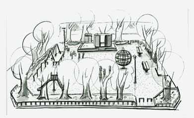 イラスト：大久保公園全体図