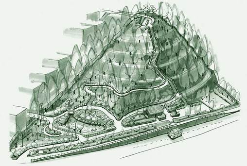 イラスト：百草台自然公園全体図