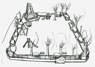 イラスト：さいかちぜき公園全体図