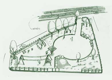 イラスト：三沢たちばな公園全体図