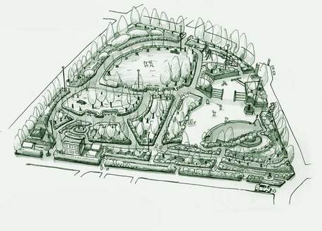 イラスト：日野中央公園全体図