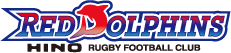 ロゴ：RED DOLPHINS - HINO RUGBY FOOTBALL CLUB