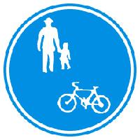 図：自転車通行可標識