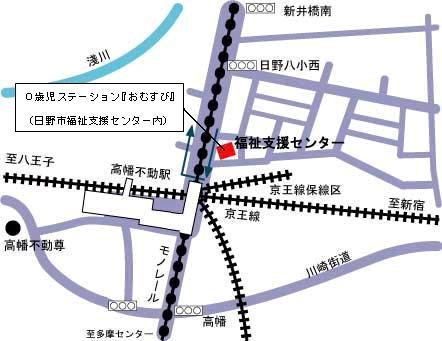 地図：0歳児ステーション「おむすび」案内図