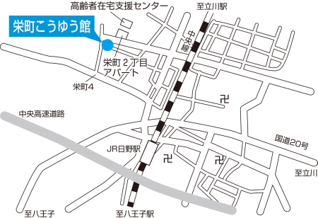 地図：さかえまち児童館所在地