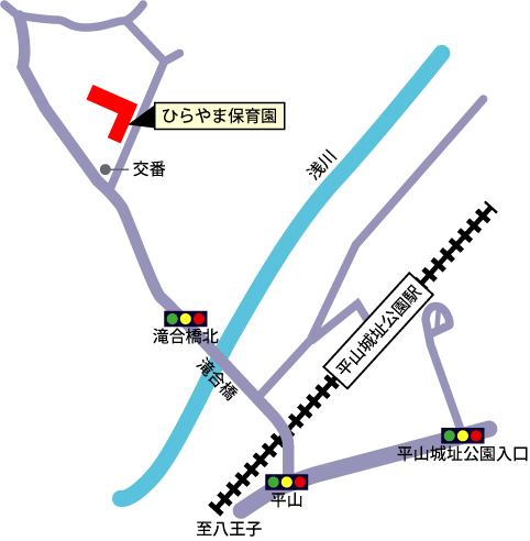 ひらやま保育園案内図