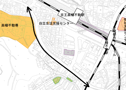 図:高幡不動経路19