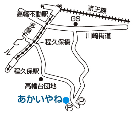 あかいやね案内図