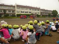 写真：放水訓練見学の様子1