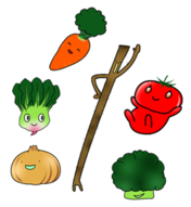 野菜キャラクターのイラスト
