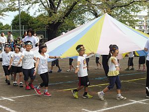 メリーゴーランドの型を決めたところ