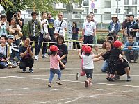 2歳児のかけっこの様子