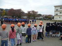 日野第八小学校の展覧会を見に来たところ