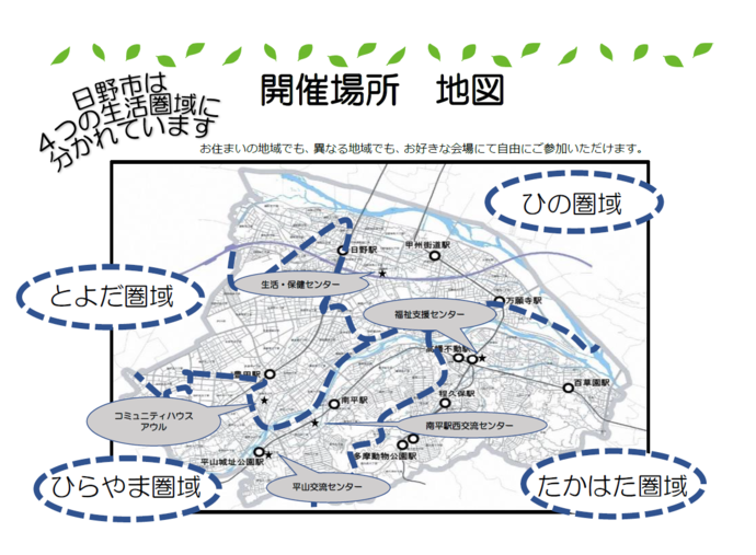 開催場所地図