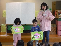 写真：ひな祭り作品3歳