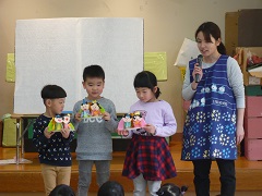 写真：ひな祭り作品4歳