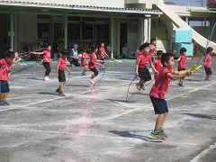 写真：運動会5歳児クラス競技