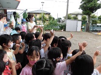 写真：飛んだ！