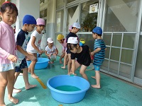 5歳の水遊びの写真2