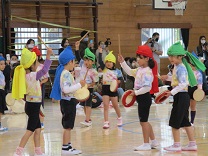 写真：5歳児らいおん組の運動会