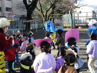 節分集会5歳の様子の写真