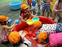 5歳児の水遊びの写真2