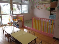 1歳児りす組の保育室の写真