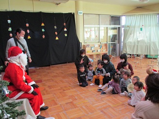 クリスマス会の様子の写真