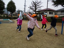 写真：5歳凧あげ