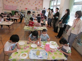 5歳児保育参観の様子の写真