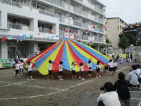 運動会競技の写真