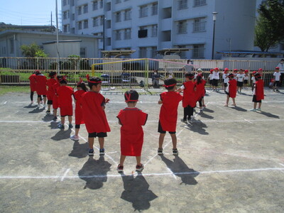 運動会競技の写真