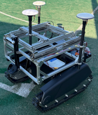 杭芯位置確認の写真