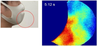 ウレタンマスク着用時の写真