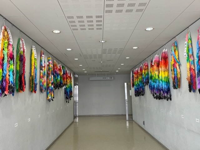 折り鶴の展示風景写真