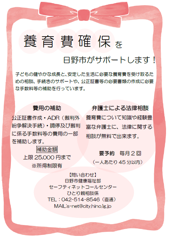 養育費チラシ