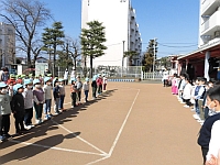 写真：4歳児のお別れの言葉