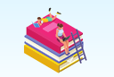 イラスト:図書室改造計画イメージ