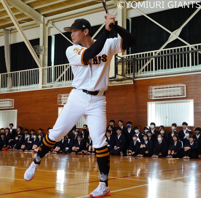 バッティング披露