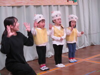 羊が出てきたところの写真