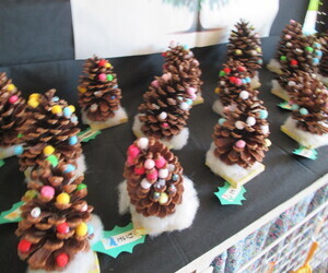 松ぼっくりツリーの写真