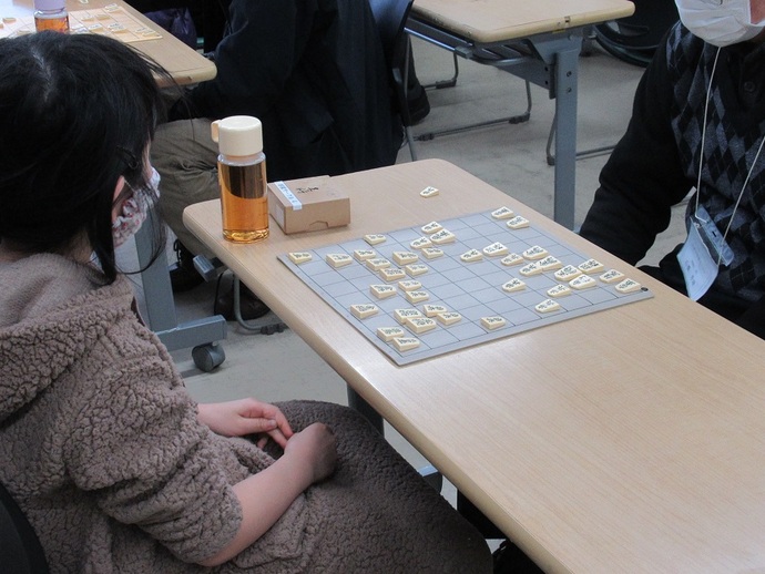 写真：子ども将棋指導対局